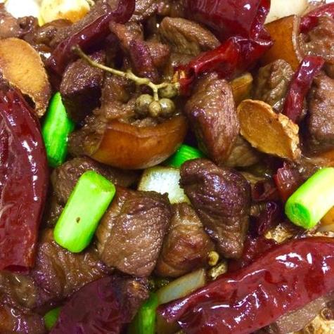 野猪肉锅煎