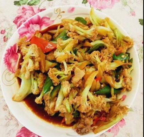 鸡肉炒菜花