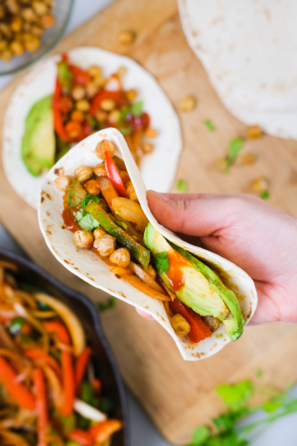 鹰嘴豆法吉塔（Chickpea Fajitas）