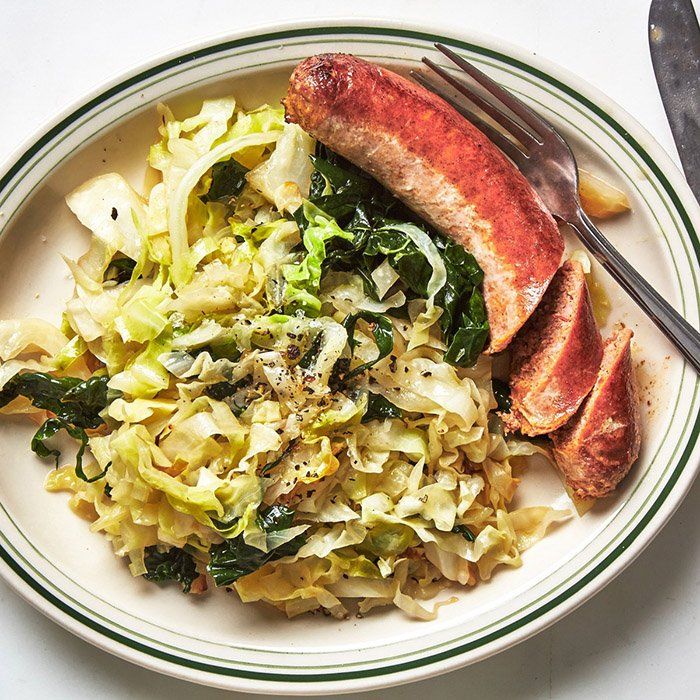 脆皮香肠时蔬（Crispy Sausages and Greens）