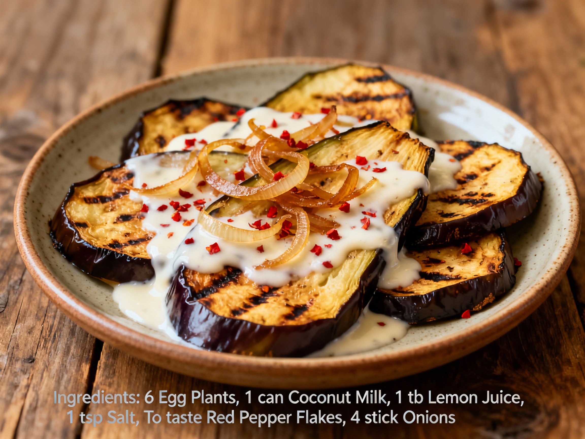 椰奶烤茄子（Grilled Eggplant With Coconut Milk）